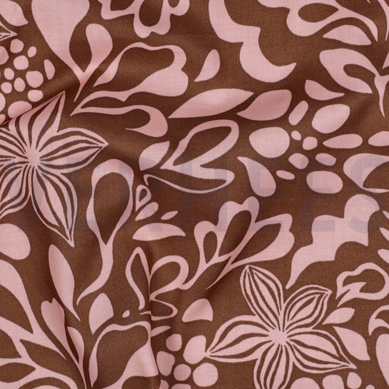 BAUMWOLLE VOILE BLUMEN KAMEL #7