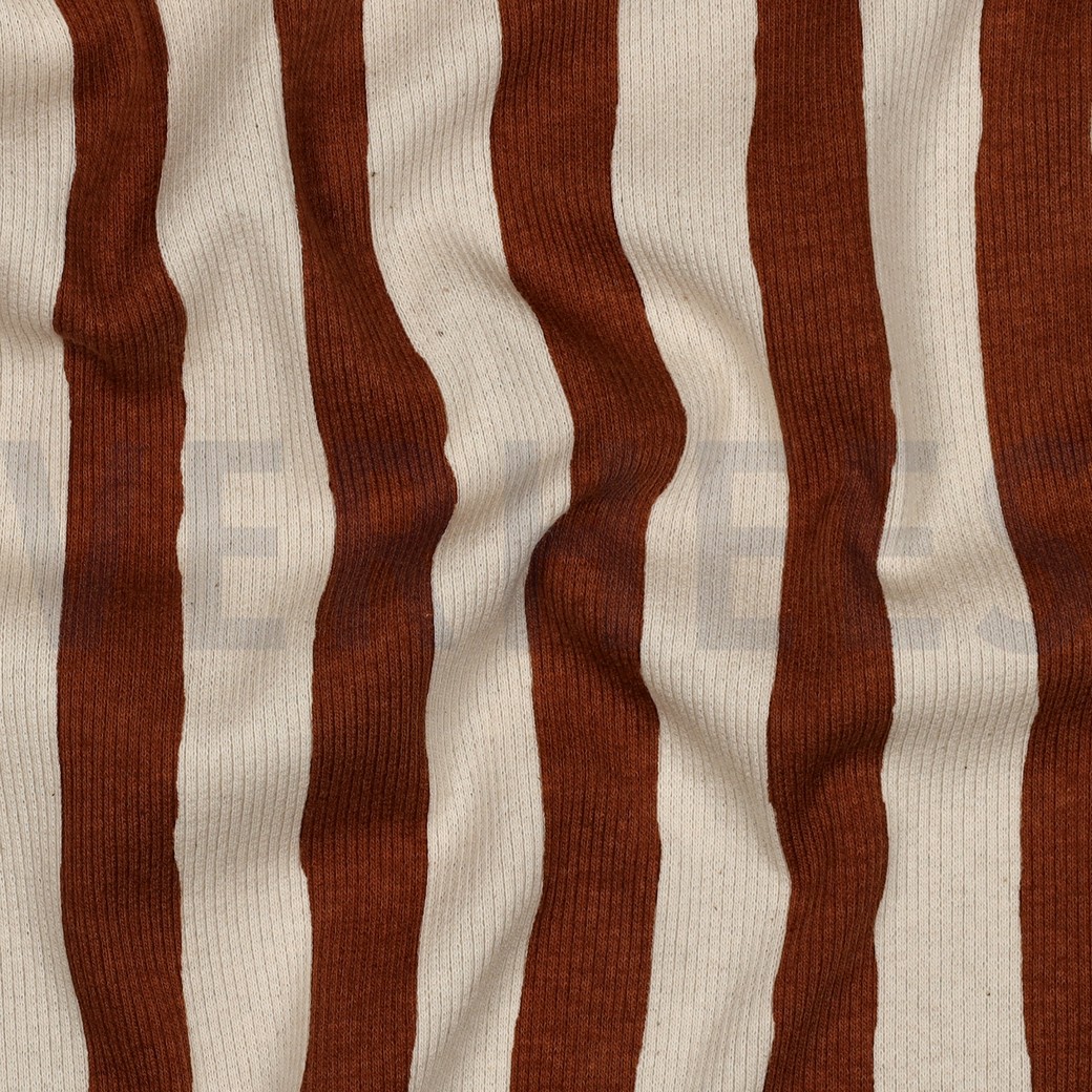 RIB JERSEY GOTS NATURAL STRIPES NATURAL #7