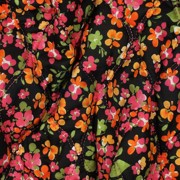 COTTON VOILE STEPPED DIGITAL FLOWERS BLACK (thumbnail) #2