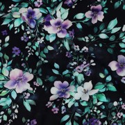VISKOSE RADIANCE DIGITAL BLUMEN SCHWARZ (thumbnail) #2