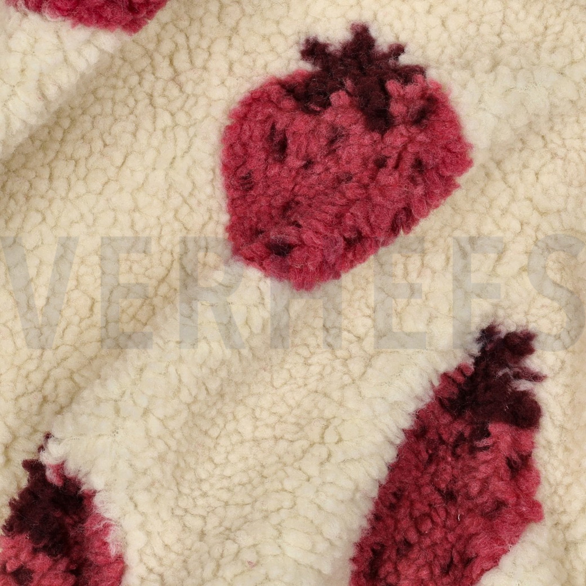 TEDDY JACQUARD ERDBEEREN ECRU (high resolution) #2