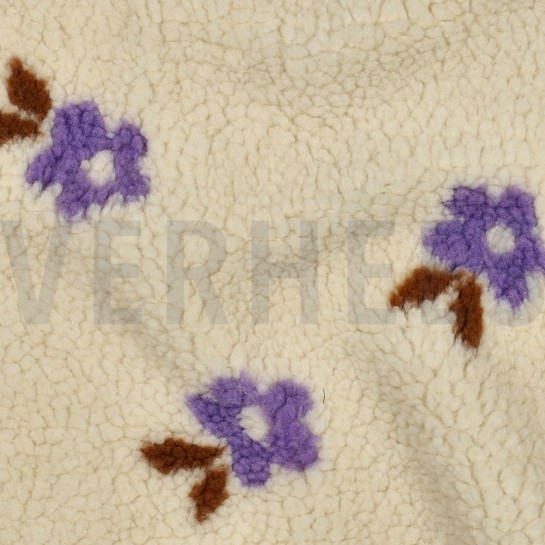 TEDDY JACQUARD FLOWERS ECRU #7