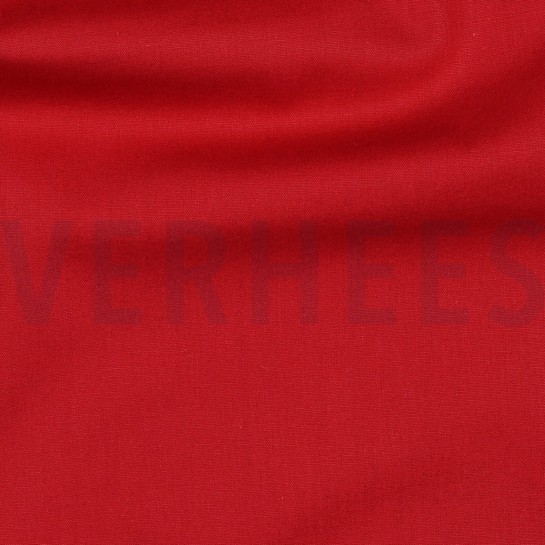 KATOENEN POPLIN GOTS DONKERROOD #7