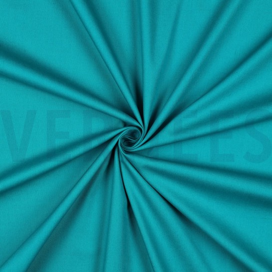 BAUMWOLLE POPELINE GOTS PETROL #7