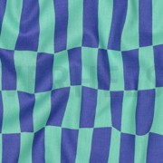 KATOENEN POPLIN GOTS RUITEN JENNIFER BOURON BLAUW/GROEN (thumbnail) #2