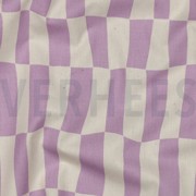 BAUMWOLLE POPELINE GOTS KAROS JENNIFER BOURON NATUR/LAVENDEL (thumbnail) #2