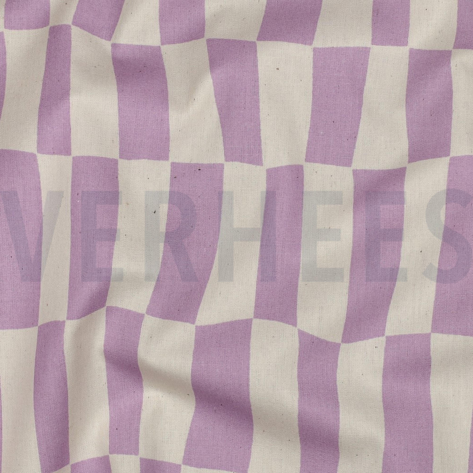 BAUMWOLLE POPELINE GOTS KAROS JENNIFER BOURON NATUR/LAVENDEL (high resolution) #2