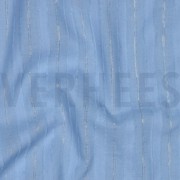BAUMWOLLE VOILE LUREX STREIFEN HELLBLAU (thumbnail) #2