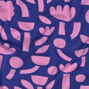 JERSEY GOTS BLUMEN JENNIFER BOURON BLAU (thumbnail) #2