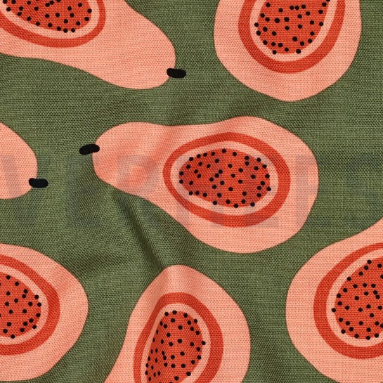 TOILE DÉCORATION FRUIT VERT #7