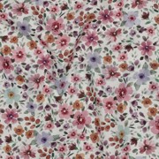 FEIN GEWEBTE BAUMWOLLPOPELINE DIGITAL BLUMEN WEISS (thumbnail) #2