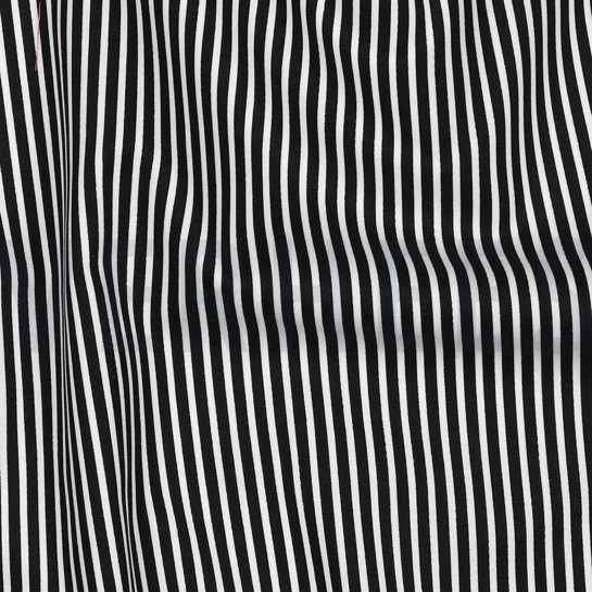 POPLIN STRIPES BLACK #7