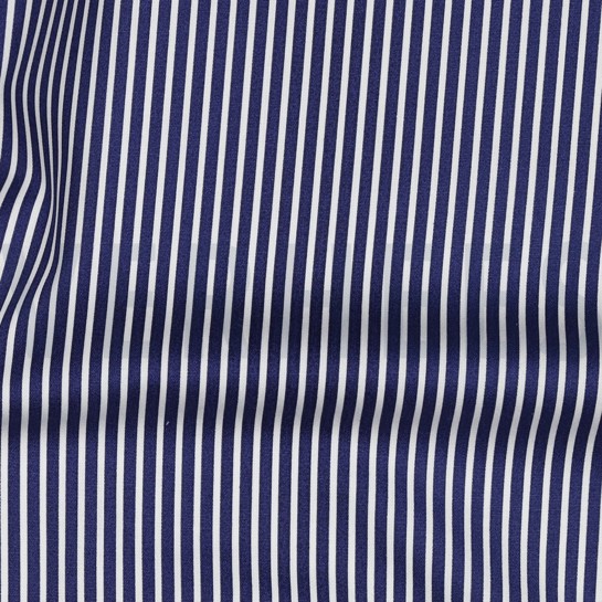 POPLIN STRIPES COBALT #7