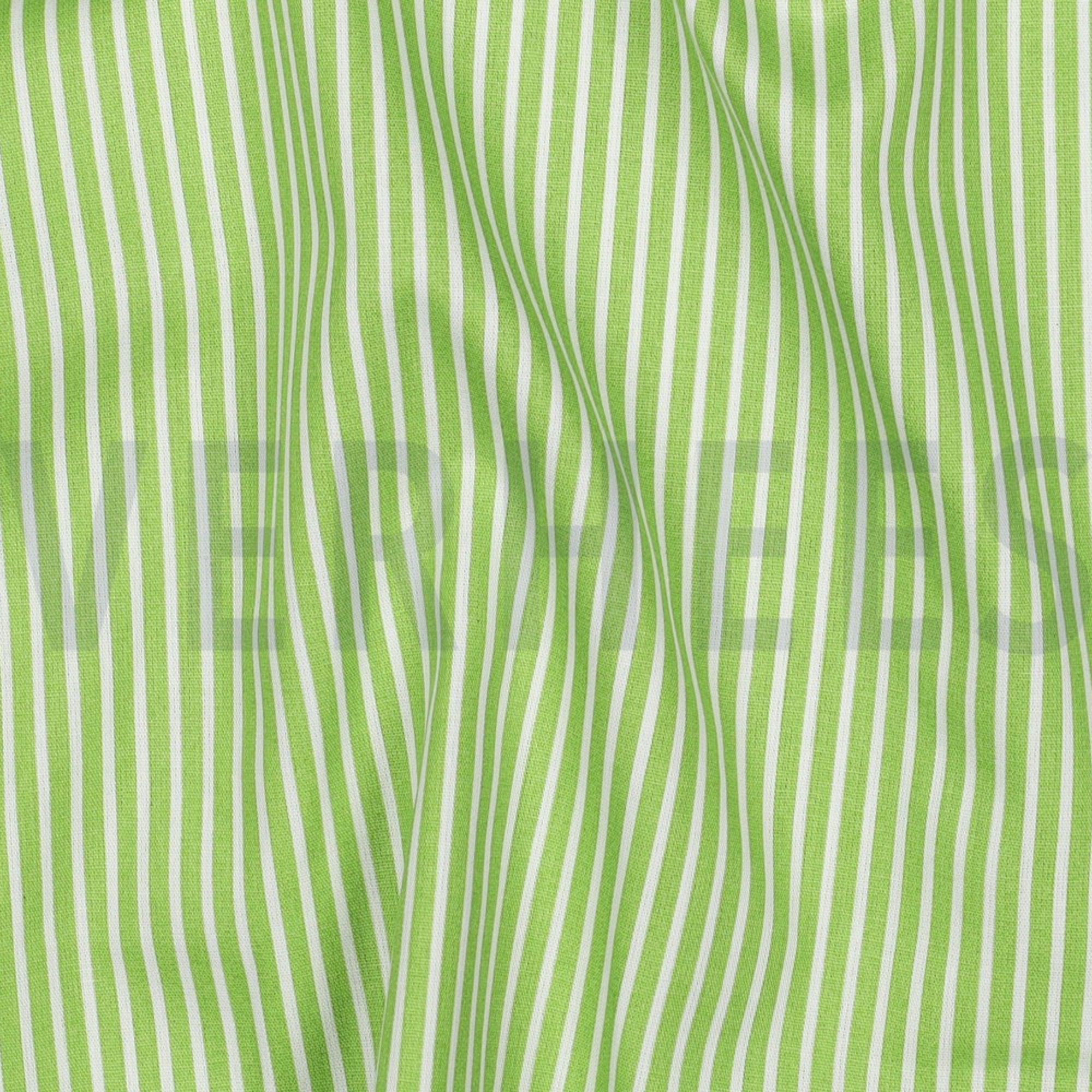 POPLIN STRIPES LIME (high resolution) #2