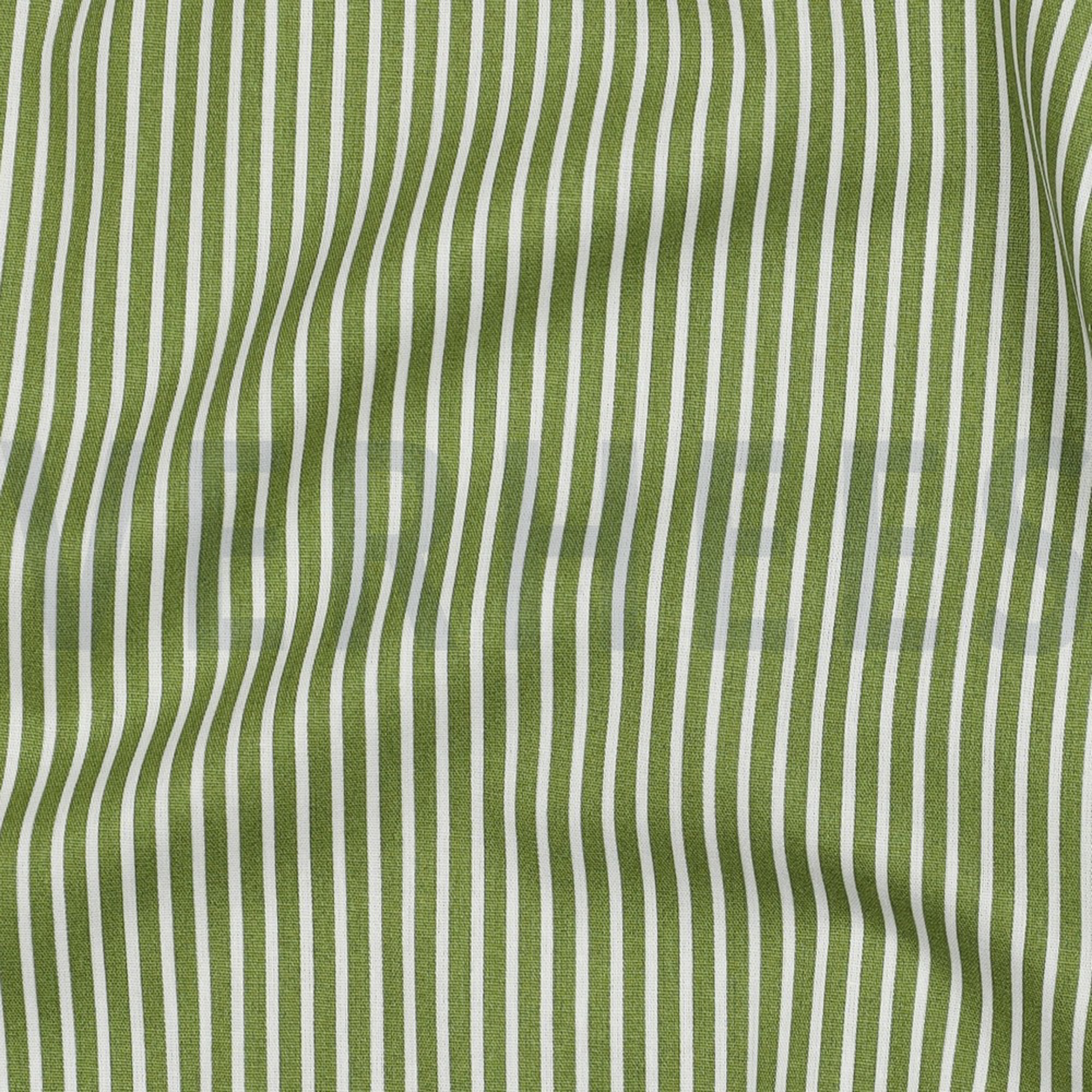 KATOENEN POPLIN STREPEN GROEN (high resolution) #2