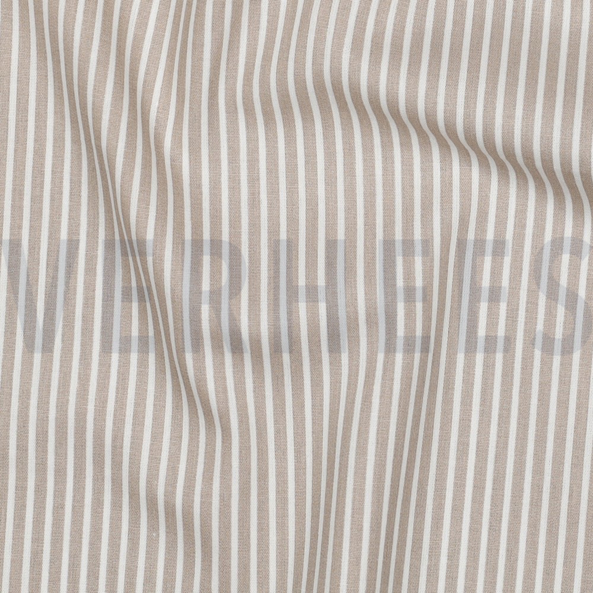 POPELINE DE COTON RAYURE SABLE (high resolution) #2