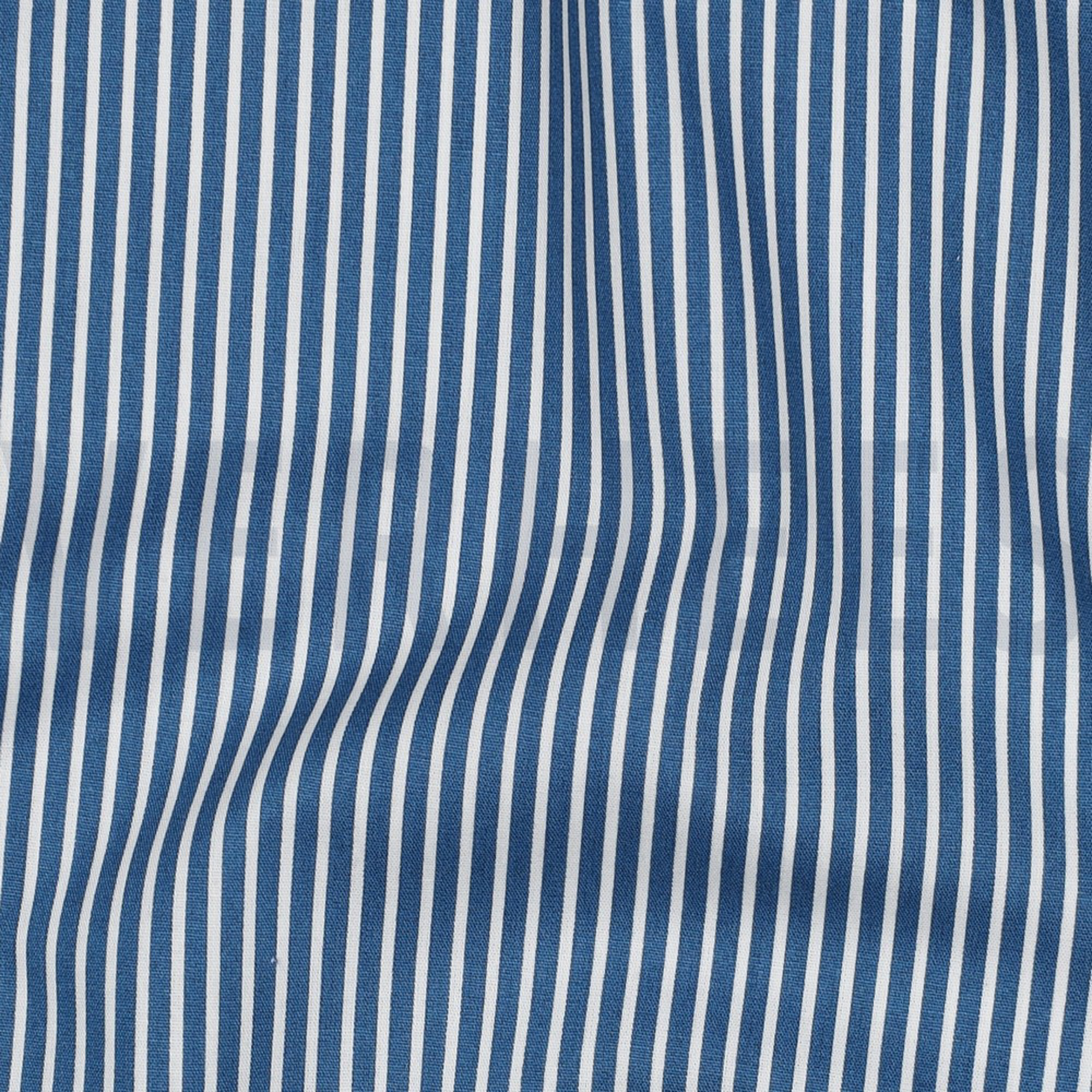 KATOENEN POPLIN STREPEN BLAUW (high resolution) #2