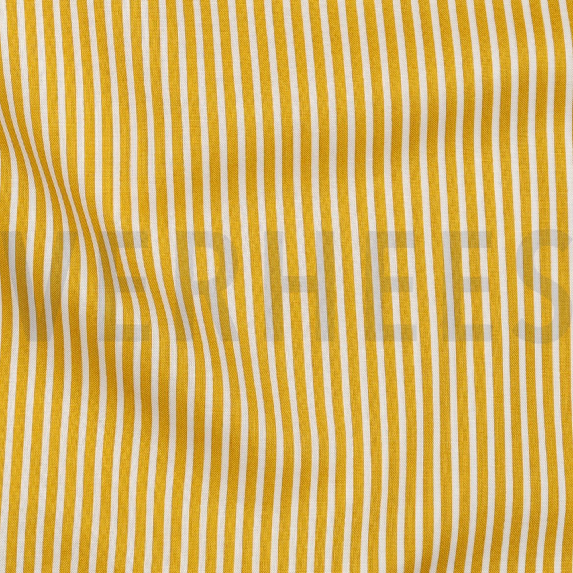 POPELINE DE COTON RAYURE OCRE (high resolution) #2