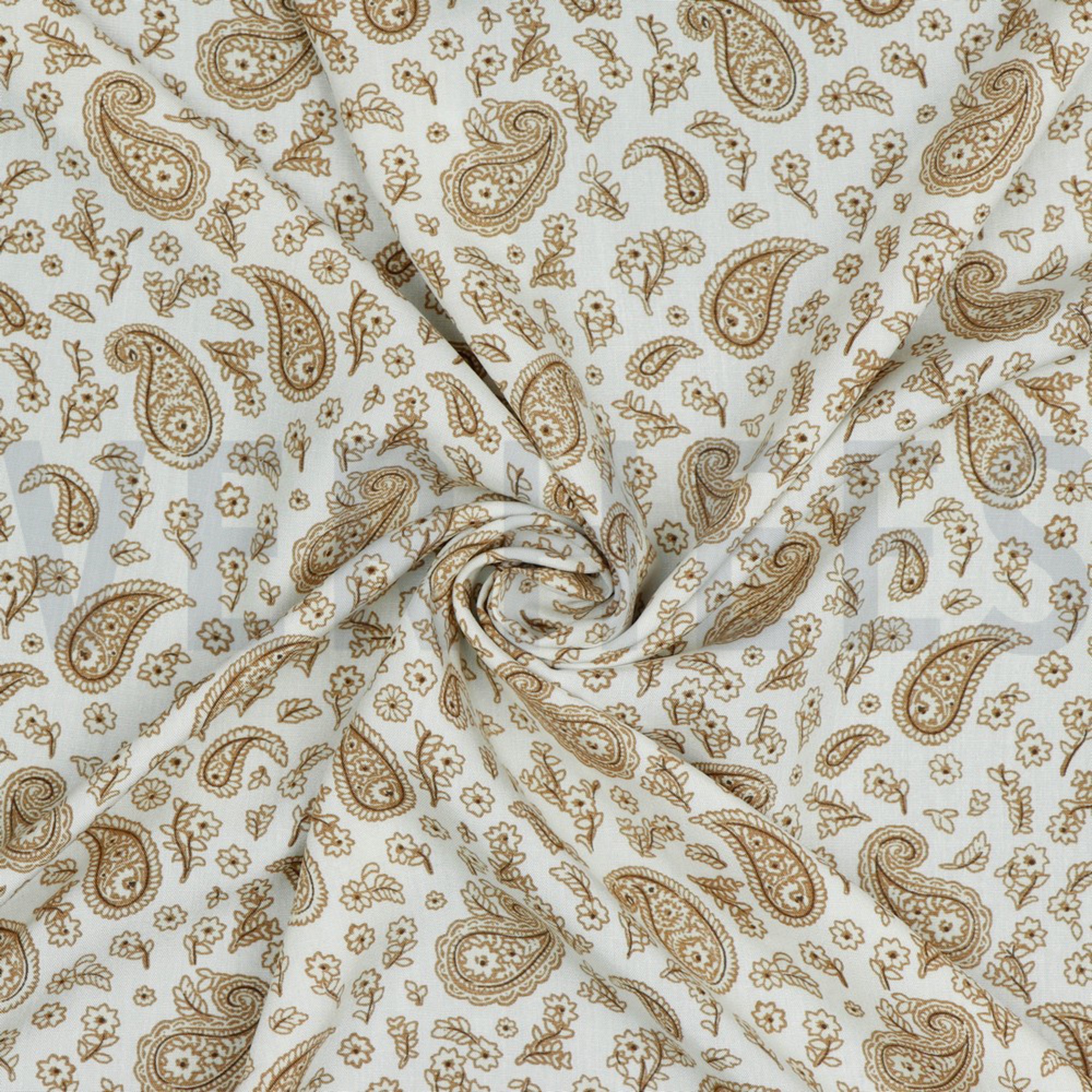 VISCOSE RADIANCE PAISLEY BLANC (high resolution) #2