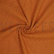 DOUBLE GAUZE EMBROIDERY FLOWERS RUST (thumbnail) #2