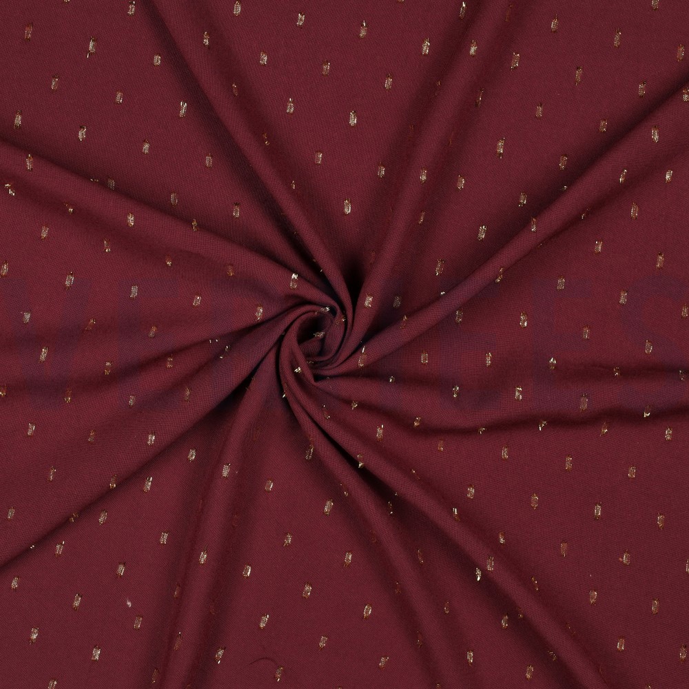 VISKOSE LUREX BORDEAUXROT #7