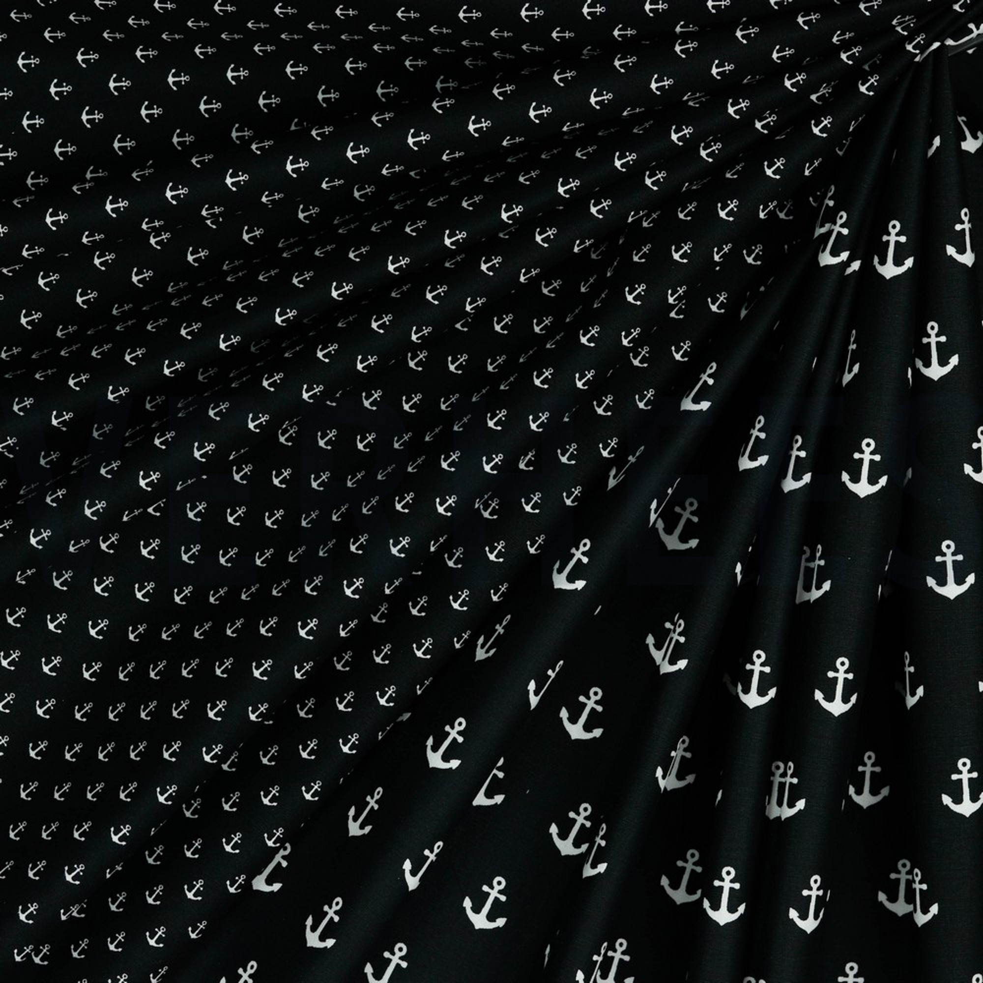 BAUMWOLLE POPELINE ANKER SCHWARZ (high resolution) #2