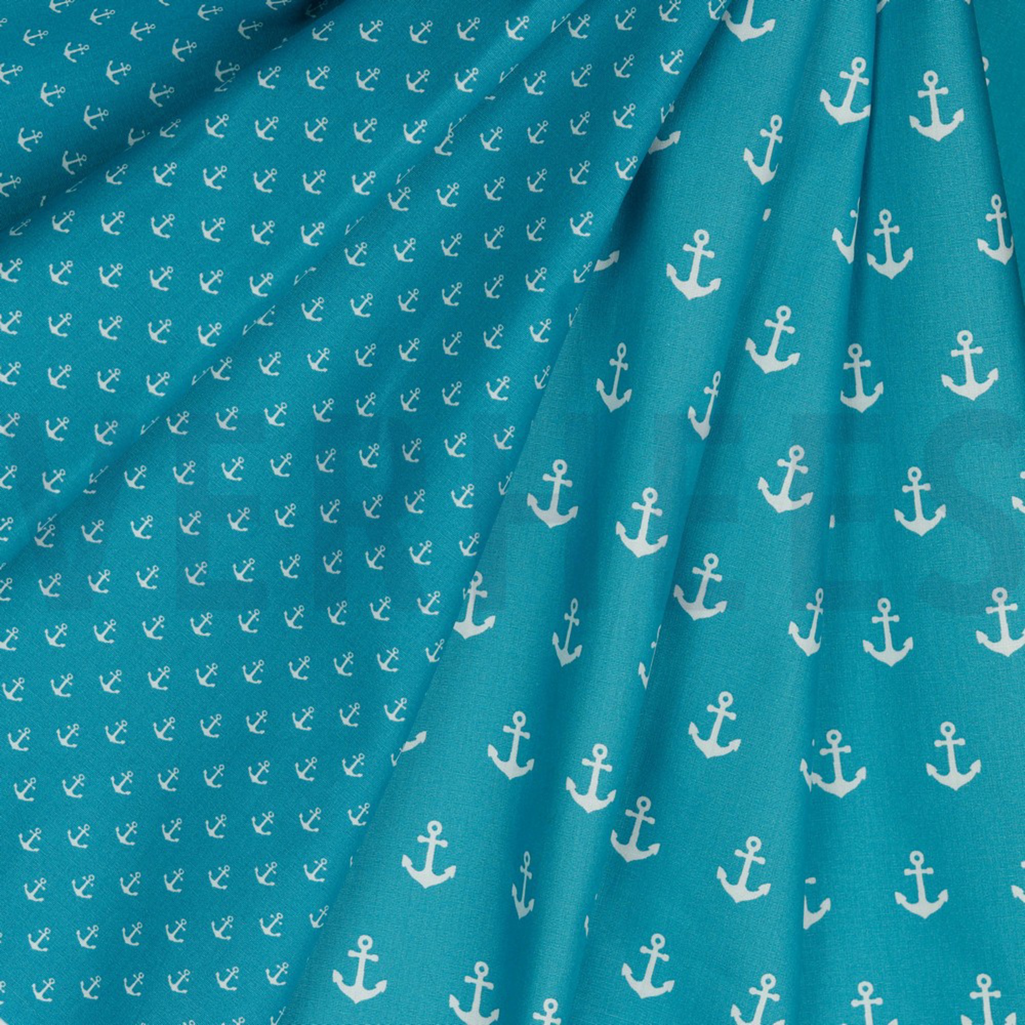 POPLIN ANCHORS TURQUOISE (high resolution) #2