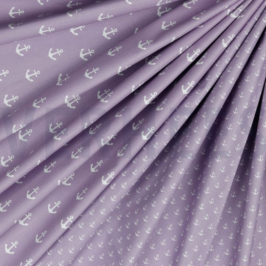 POPLIN ANCHORS LILAC #7