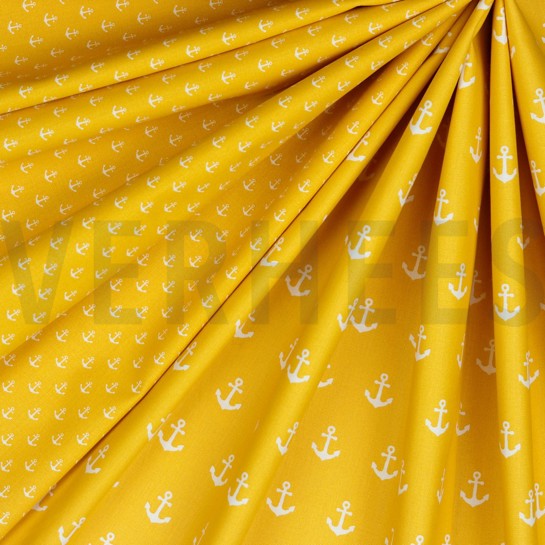 POPLIN ANCHORS YELLOW #7