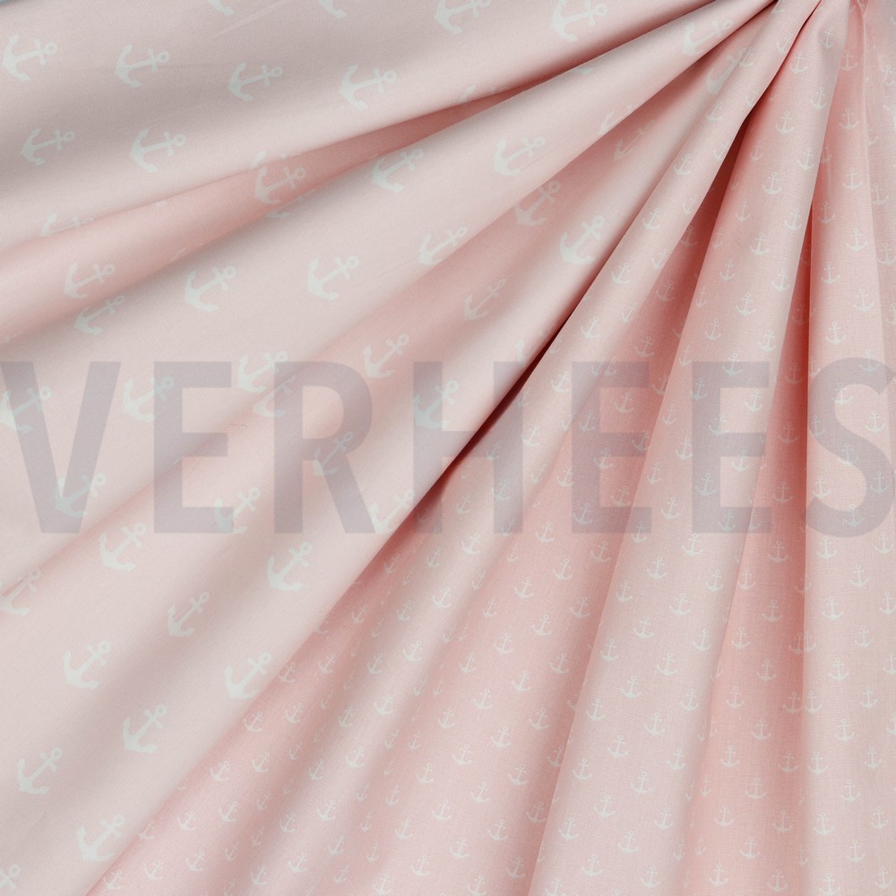 POPLIN ANCHORS LIGHT ROSE #7