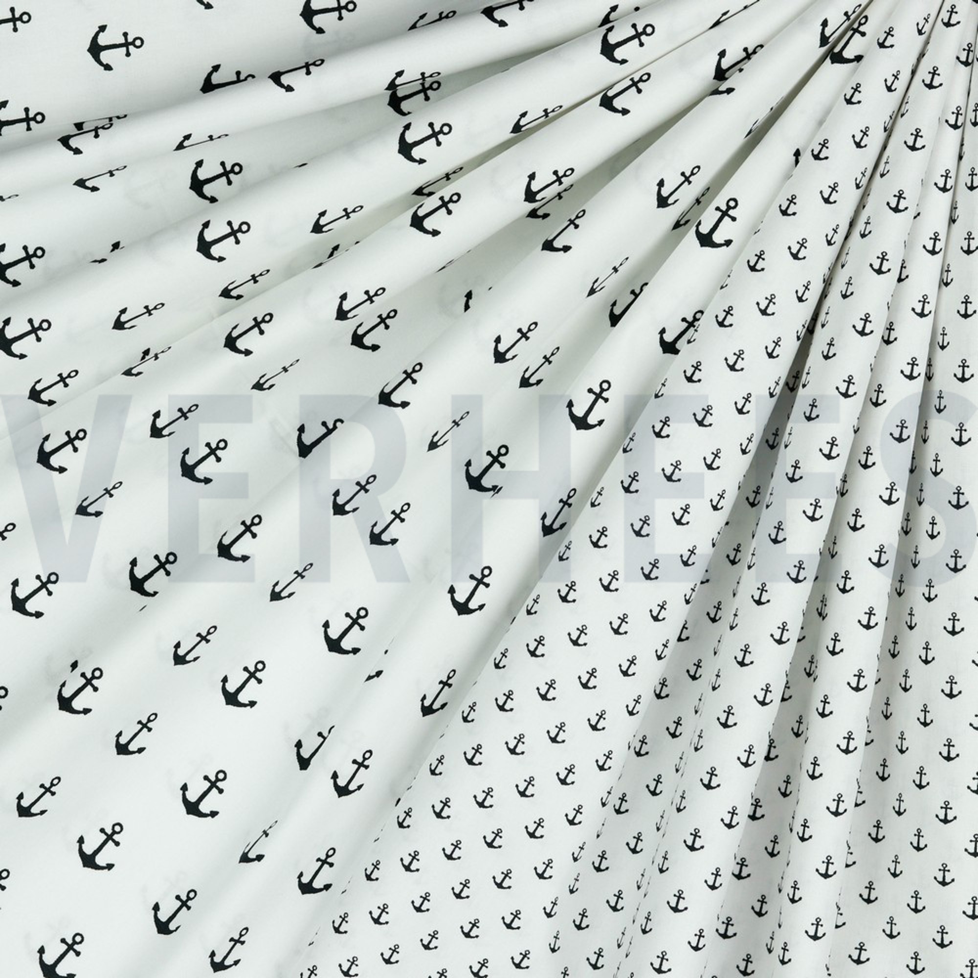POPELINE DE COTON ANCRE BLANC/NOIR (high resolution) #2