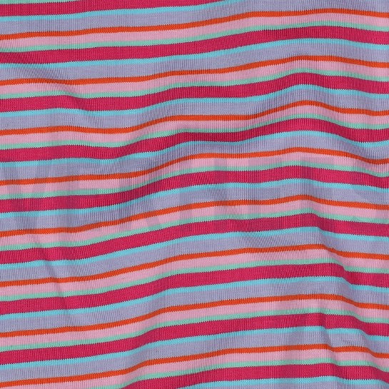 KATOEN JERSEY GARENGEVERFD STREPEN MULTI #7