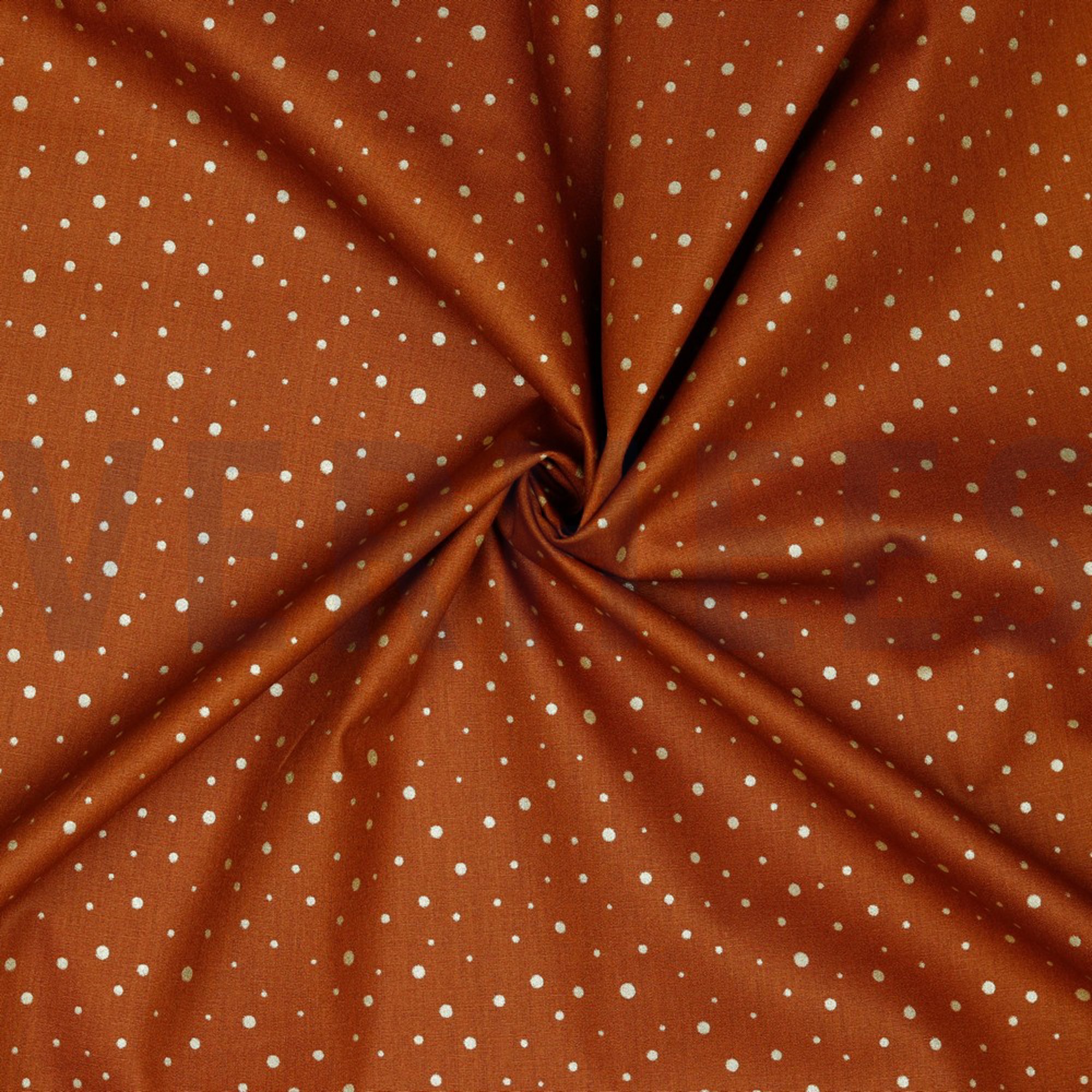 POPLIN GLITTER DOTS RUST (high resolution) #2