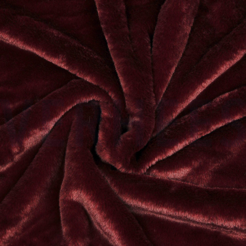 FAUSSE FOURRURE BORDEAUX #7