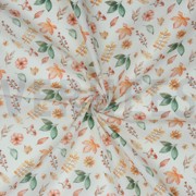 POPLIN DIGITAL AUTUMN FLOWERS WHITE (thumbnail) #2