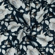 CANVAS DIGITAL FLOWERS NAVY (thumbnail) #2