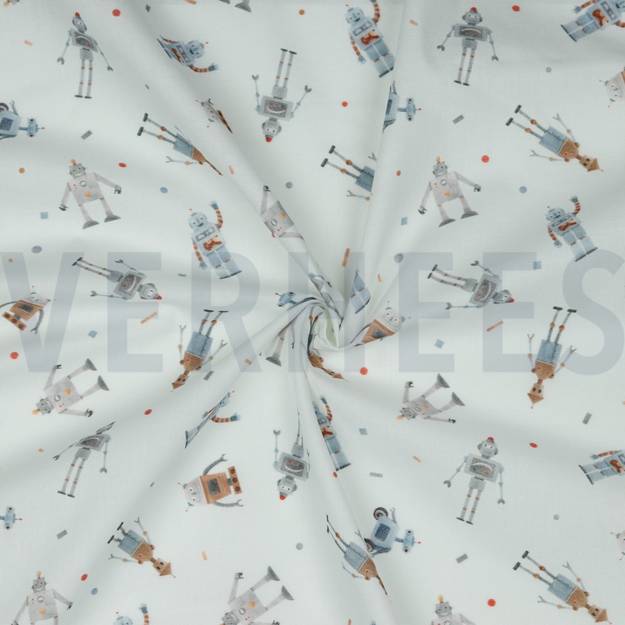 POPLIN DIGITAL ROBOTS WHITE (high resolution) #2
