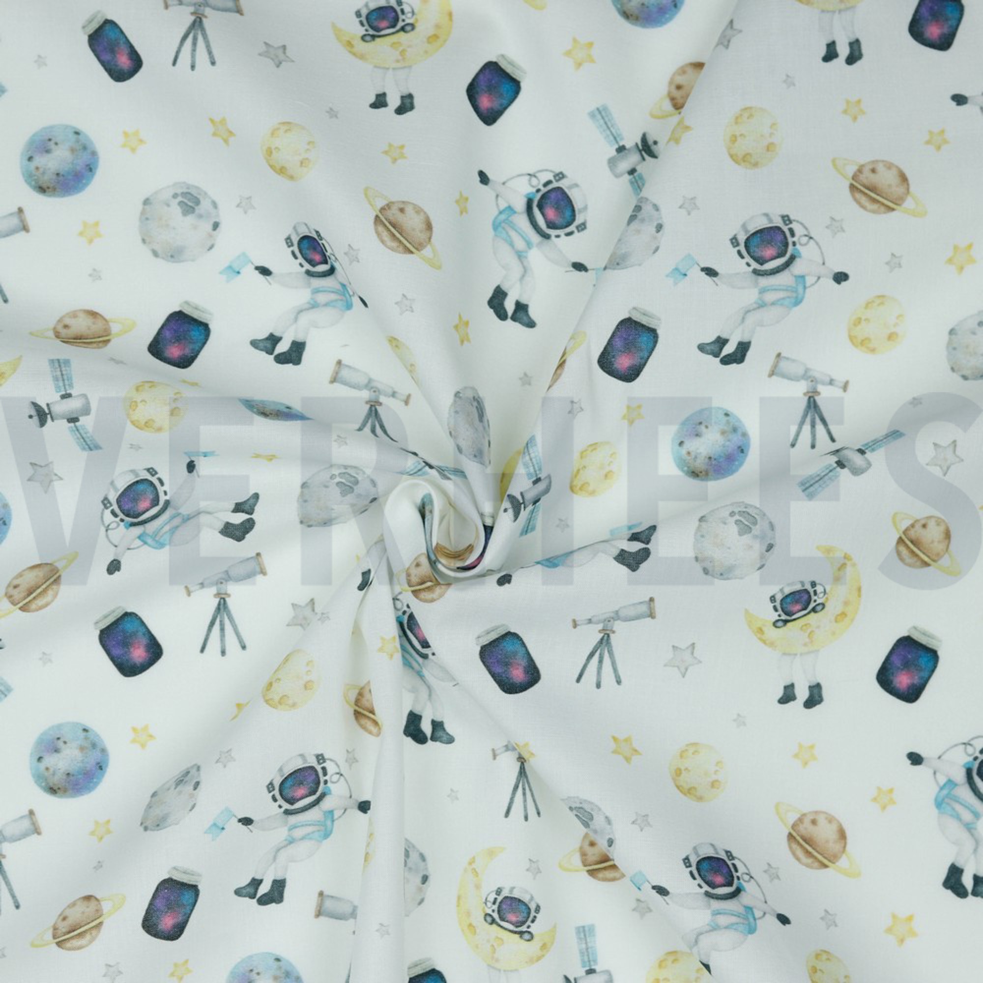 POPLIN DIGITAL SPACE WHITE (high resolution) #2