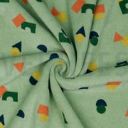 STRETCH TOWELLING SHAPES SAGE (thumbnail) #2