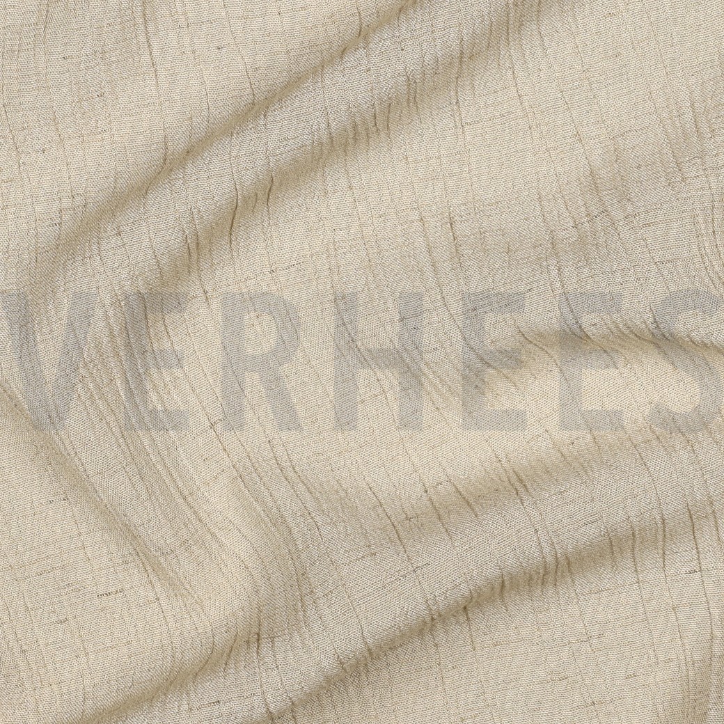 LEINEN VISKOSE CRINKLE BEIGE #7