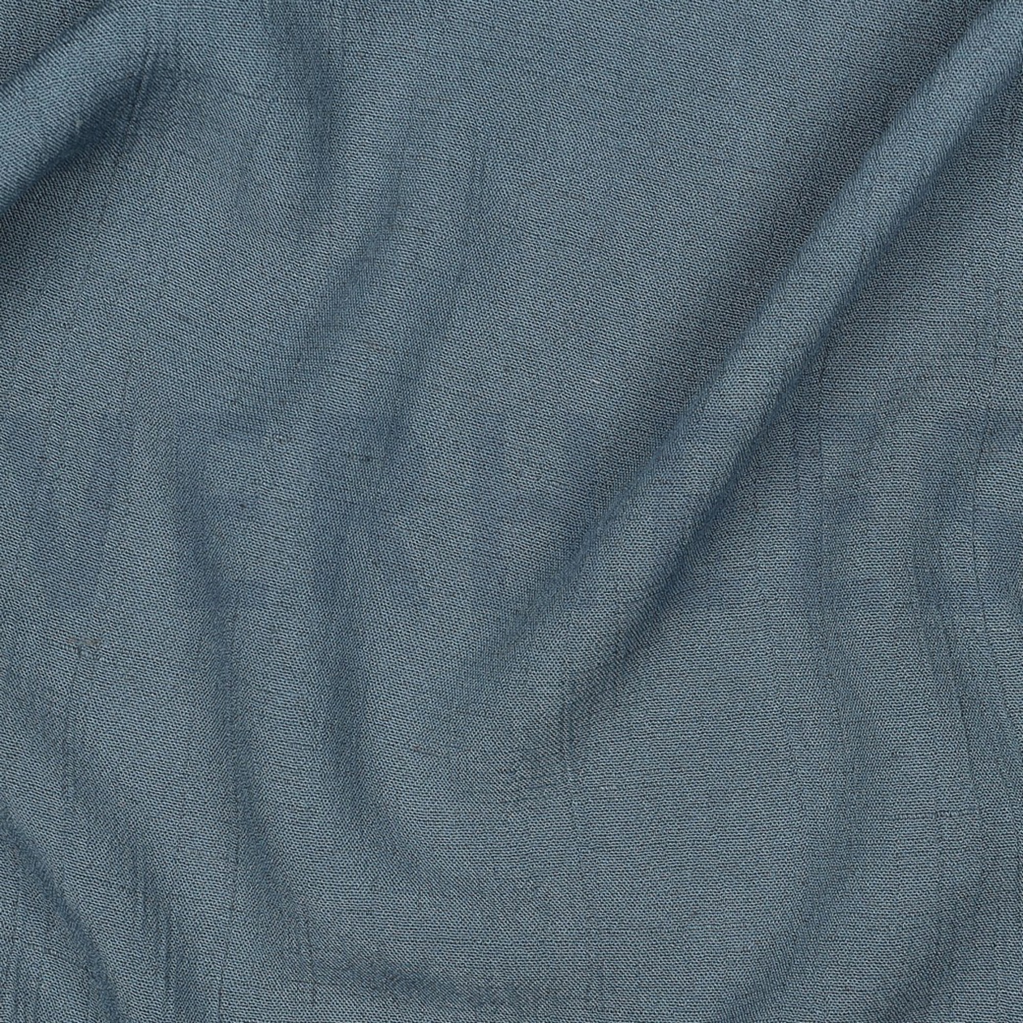 LEINEN VISKOSE CRINKLE SCHATTENBLAU (high resolution) #2