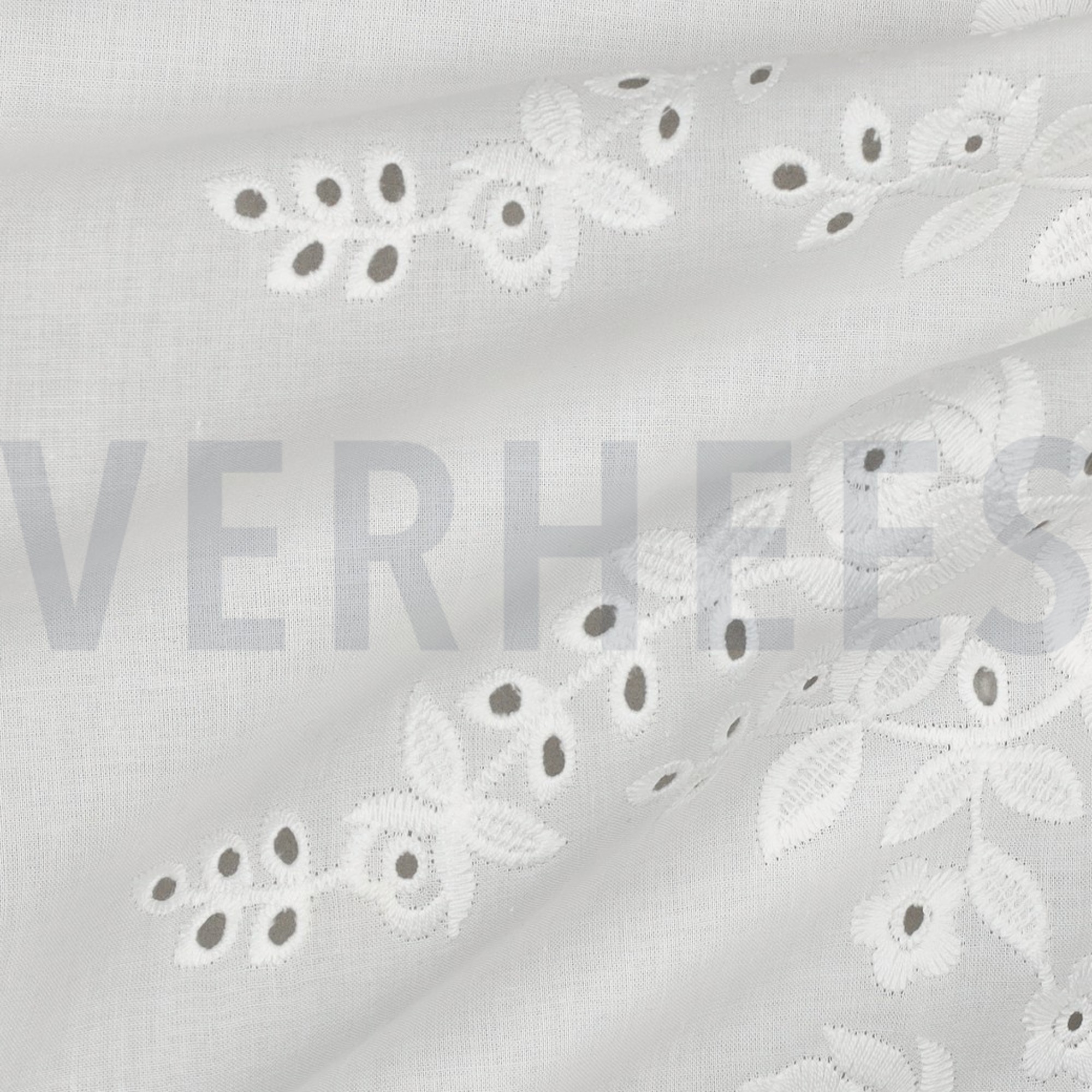 COTTON EMBROIDERY ONE-SIDE BORDER WHITE (high resolution) #2