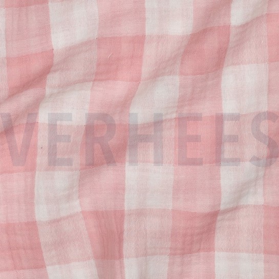 MUSSELIN DOPPELSEITIG KAROS ALTROSA #7