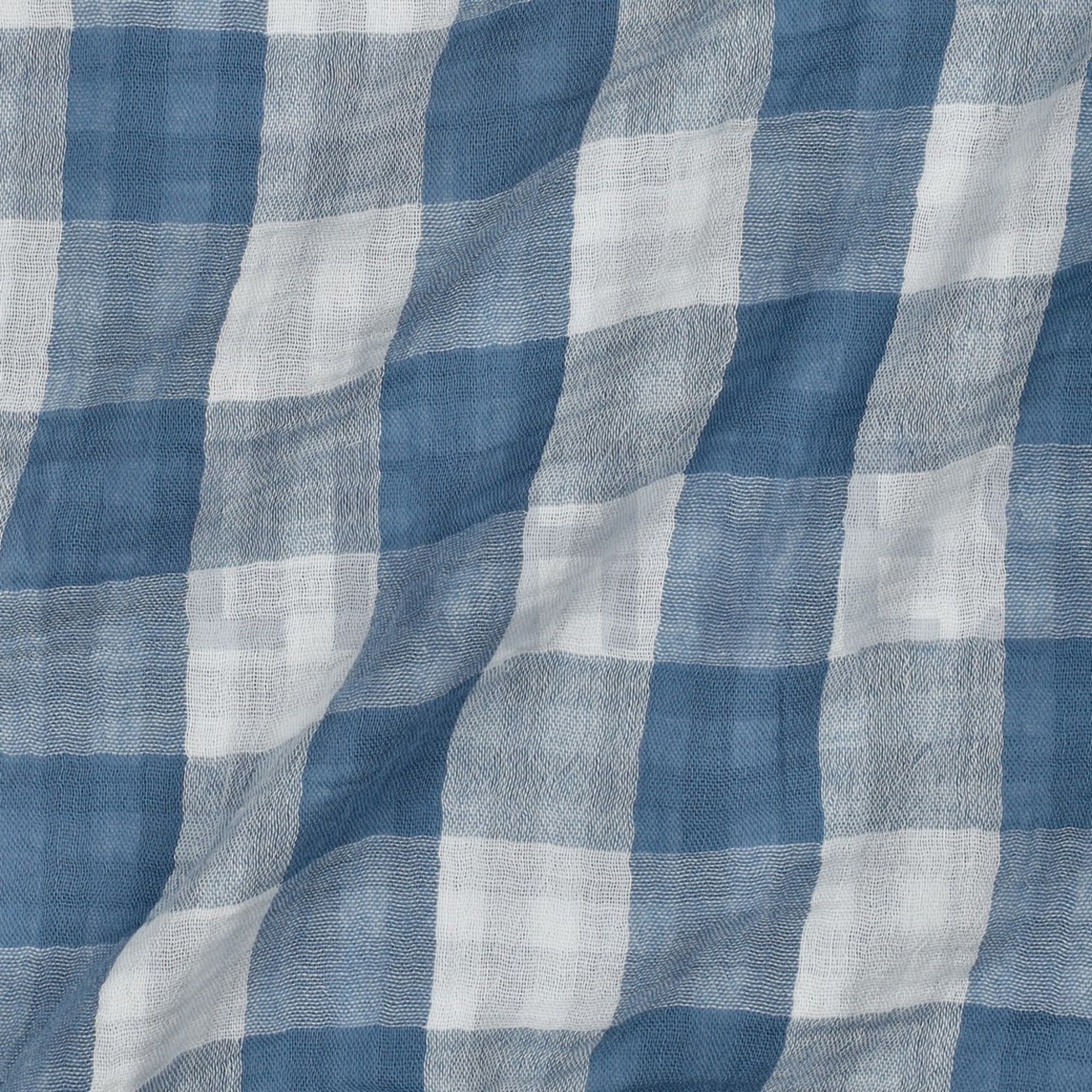 DOUBLE GAUZE DOUBLE SIDED CHECKS INDIGO (high resolution) #2