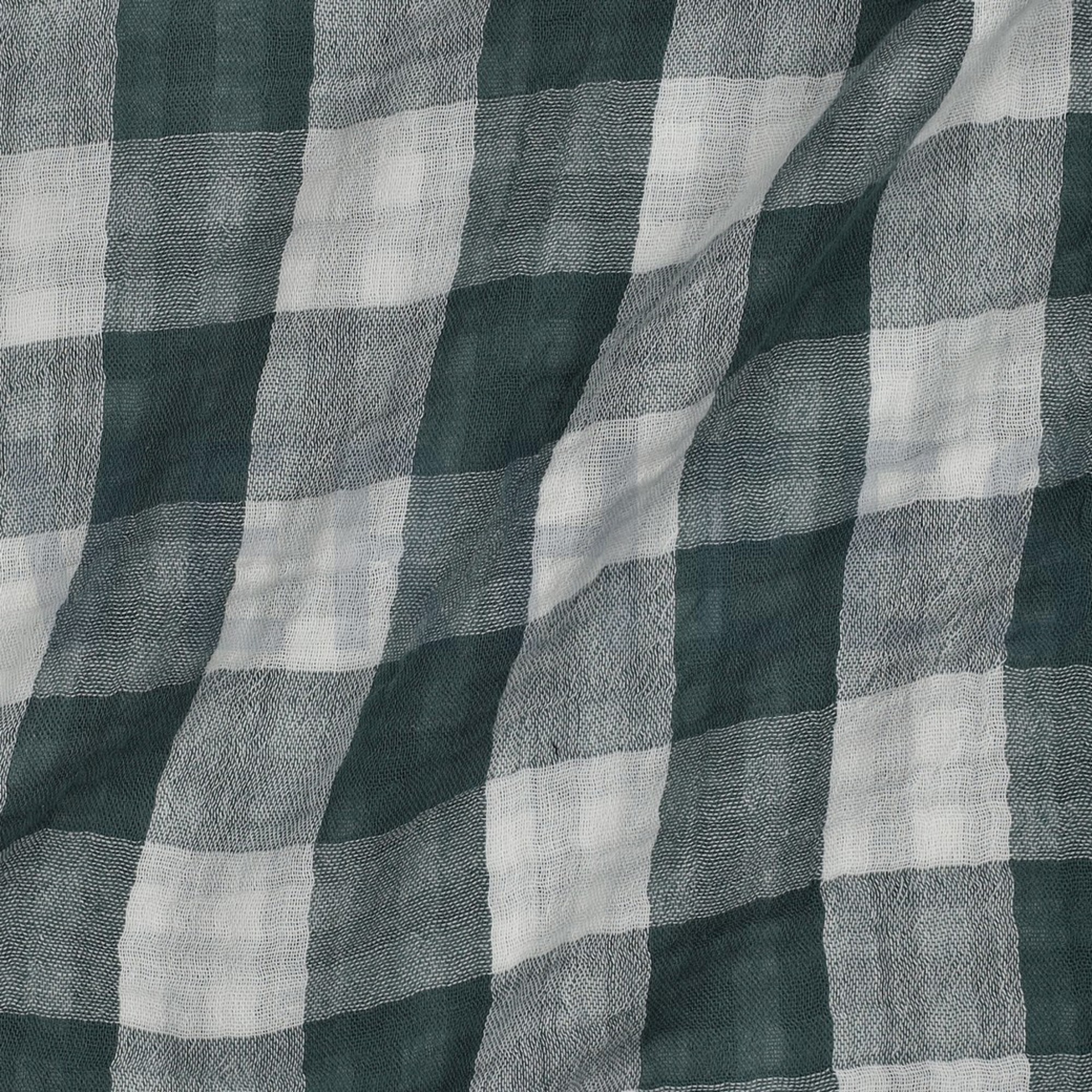 DOUBLE GAUZE DOUBLE SIDED CHECKS CYAN (high resolution) #2