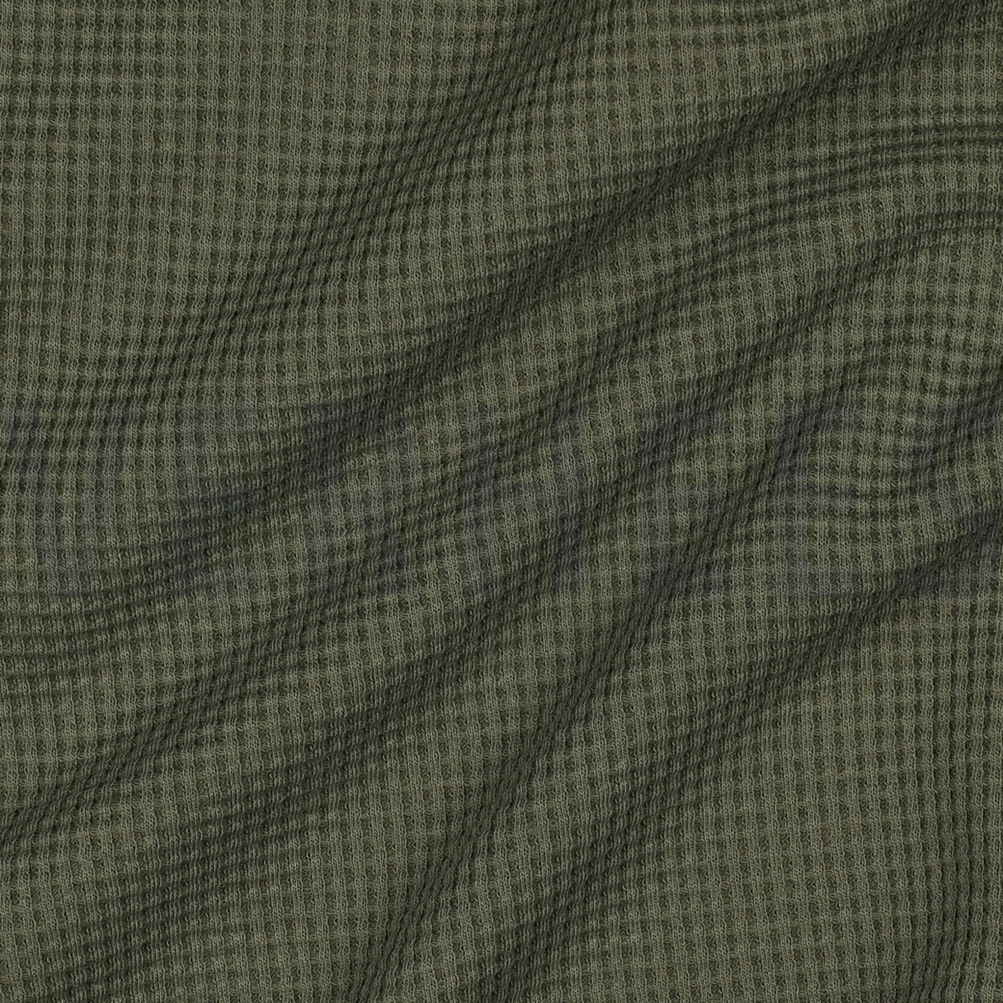 WAFFLE JERSEY GOTS ARMY GREEN (high resolution) #2