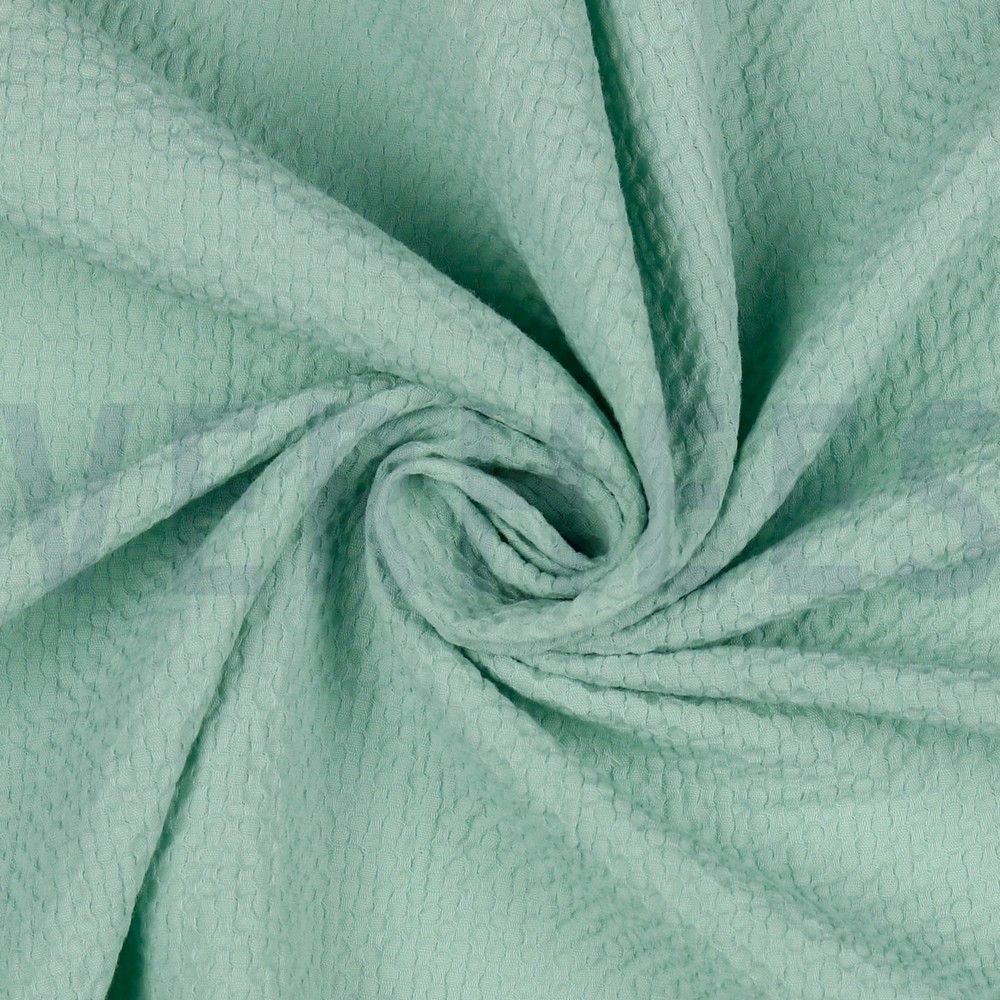 COTON JACQUARD VERT DOUX #7