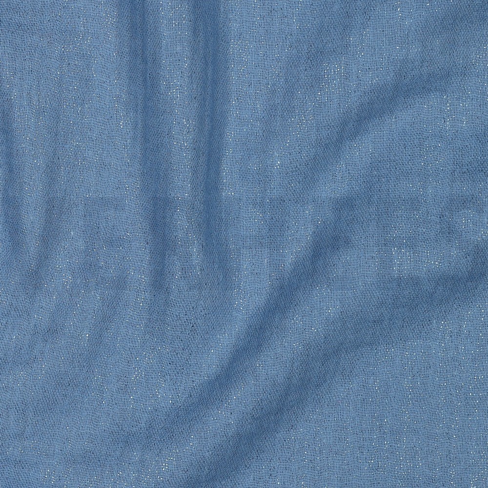 DOUBLE GAZE DE COTON FOIL INDIGO #7