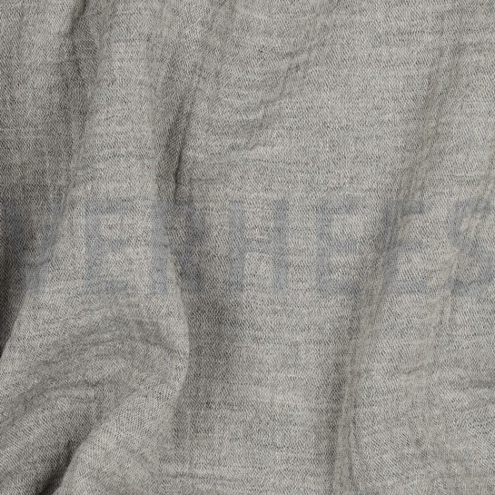 DOUBLE GAZE DE COTON MELANGE SABLE CHINÉ #7