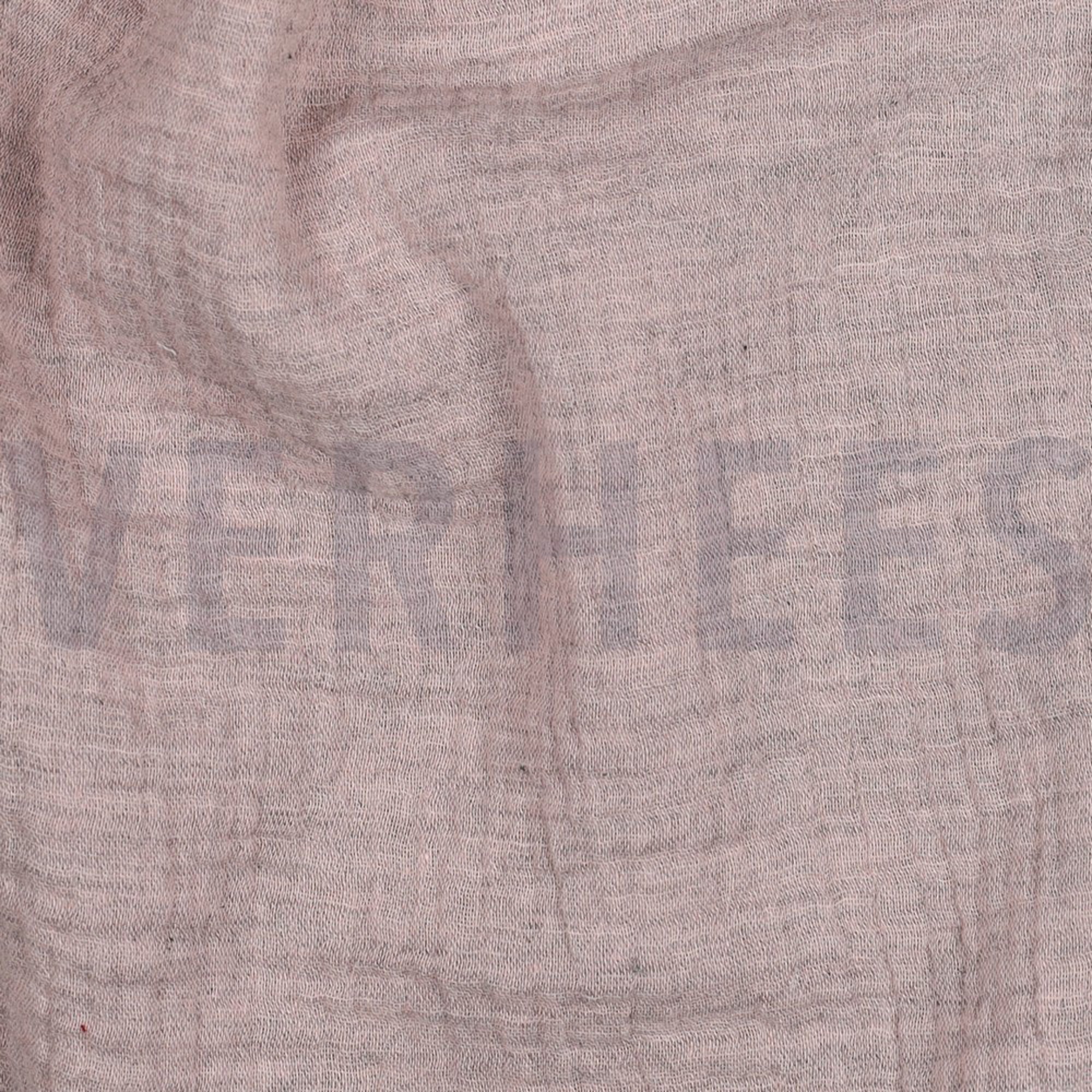 DOUBLE GAZE DE COTON MELANGE ROSE POUDRÉ CHINÉ (high resolution) #2